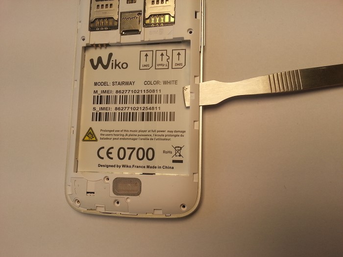 R&eacute;paration Wiko Stairway